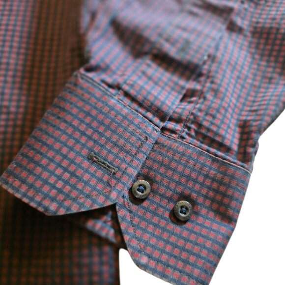 Men's TOSCANO Button Up Dress Casual Shirt sz M - Picture 2 of 10